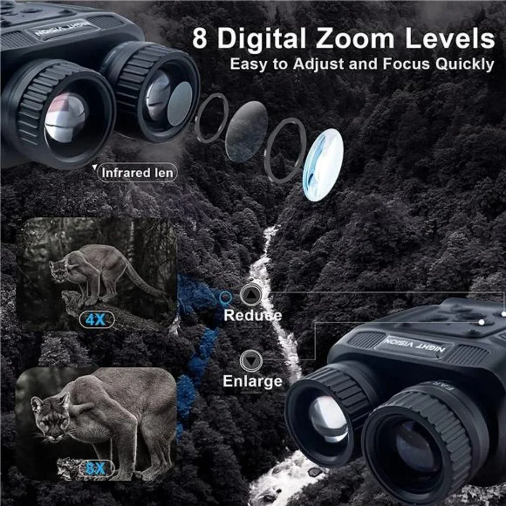 Night Vision Goggles - 4K HD Binocular  with 8X Digital Zoom